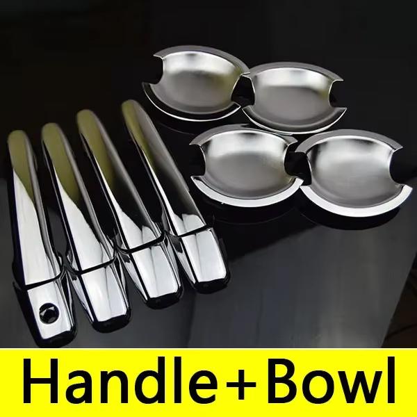 For Mazda 3 BK 2004~2009 2005 2006 Bowl Covers Anti-Scratch 2007 Chrome Door Outside Handles Decoration Stickers Car Accessories