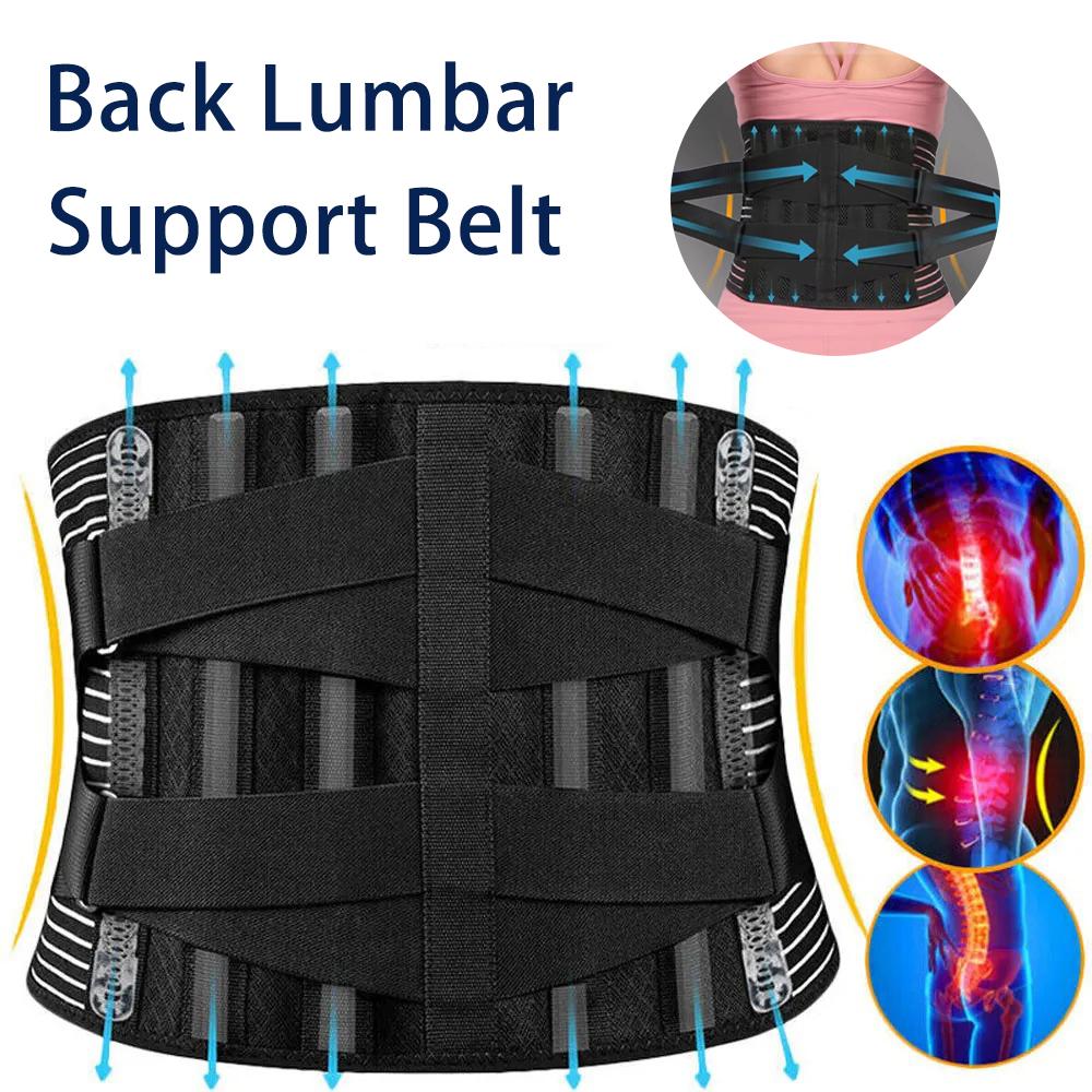 Adjustable Lumbar Back Support Belt Women Fitness Girdle Corset Straightens Spine Belly Body Shaper Compression Lumbar Support