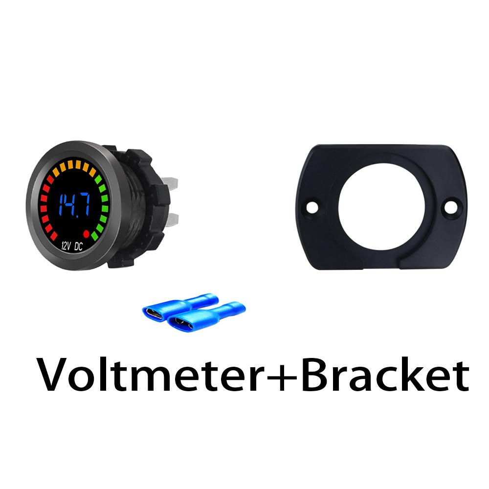 DC 12V Universal Car Motorcycle Boat Voltmeter LED Digital Voltmeter Panel Volt Meter Monitor Gauge Display Car Accessories
