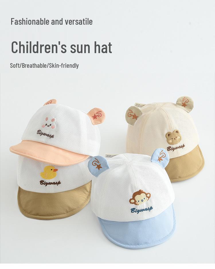Adorable Cartoon Animal Duckbill Windproof Sun Hat for Kids