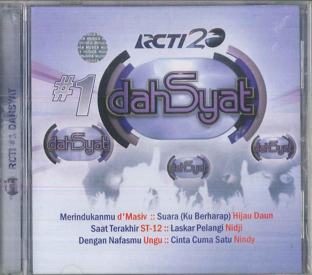 CD VARIOUS - Rcti #1 DAHSYAT MSCD0378 MUSICA 2009 Indonesia Pop Used