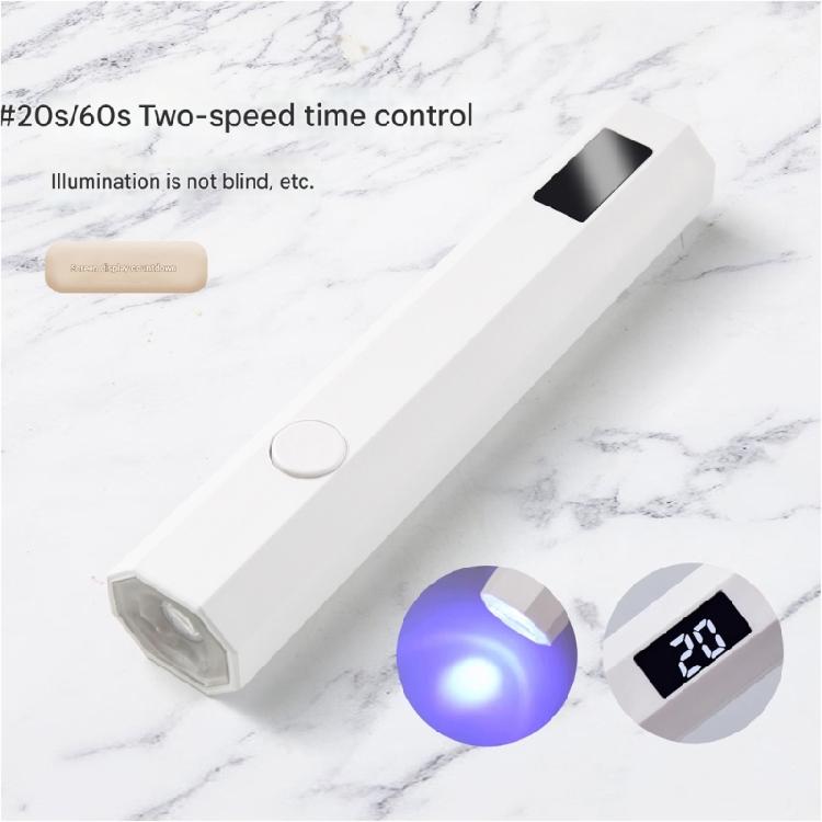 Cordless Nail Dryer Nail Curing Lamp With Screen Compactly For Travel And Home Nail Care