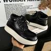 Fashion 2025 New Men's Casual Shoes Retro Motorcycle High Top Fashion Trend Boots Comfortable Non slip Height Increasing Chunky sneakers