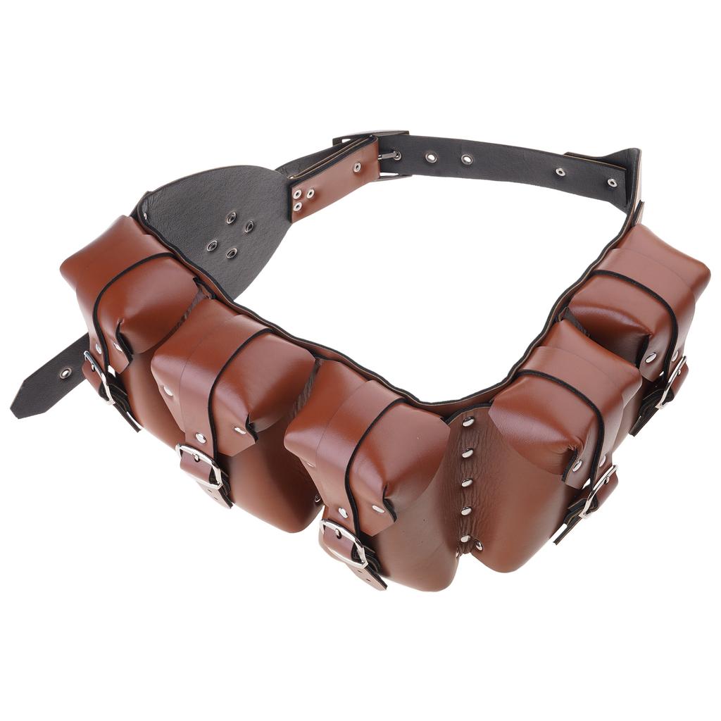 Men Grommet Belt Cosplay Alchemist WaistBelt Cosplay Industrial Age LARP Cosplay for Costume Photography Props