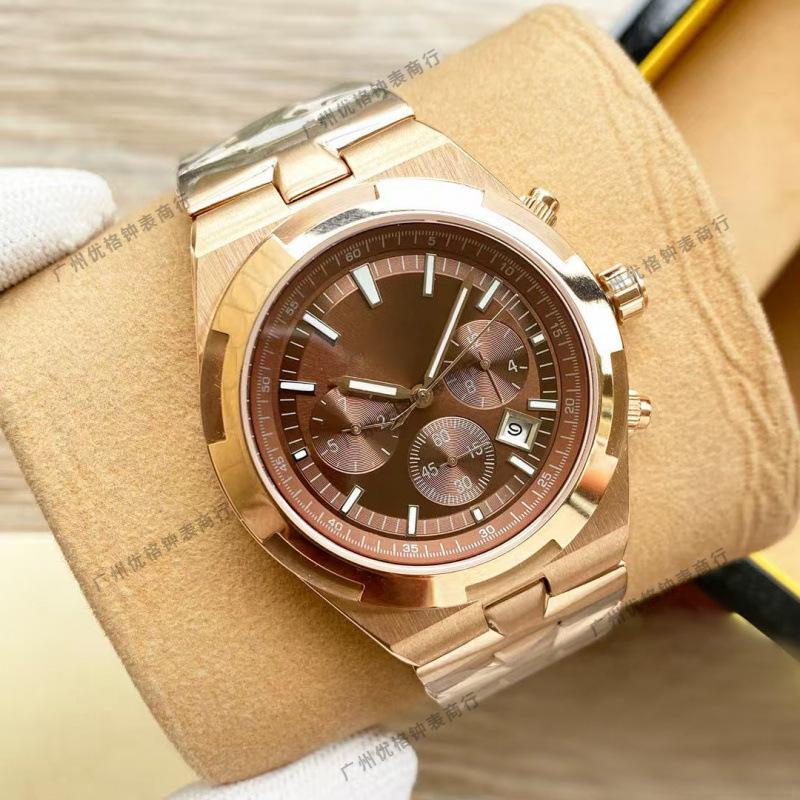 Jia Shi Jia 5500V Serie Automatische Leuchtende Herrenuhr mit Stahlarmband und Sechszeiger-Kalender