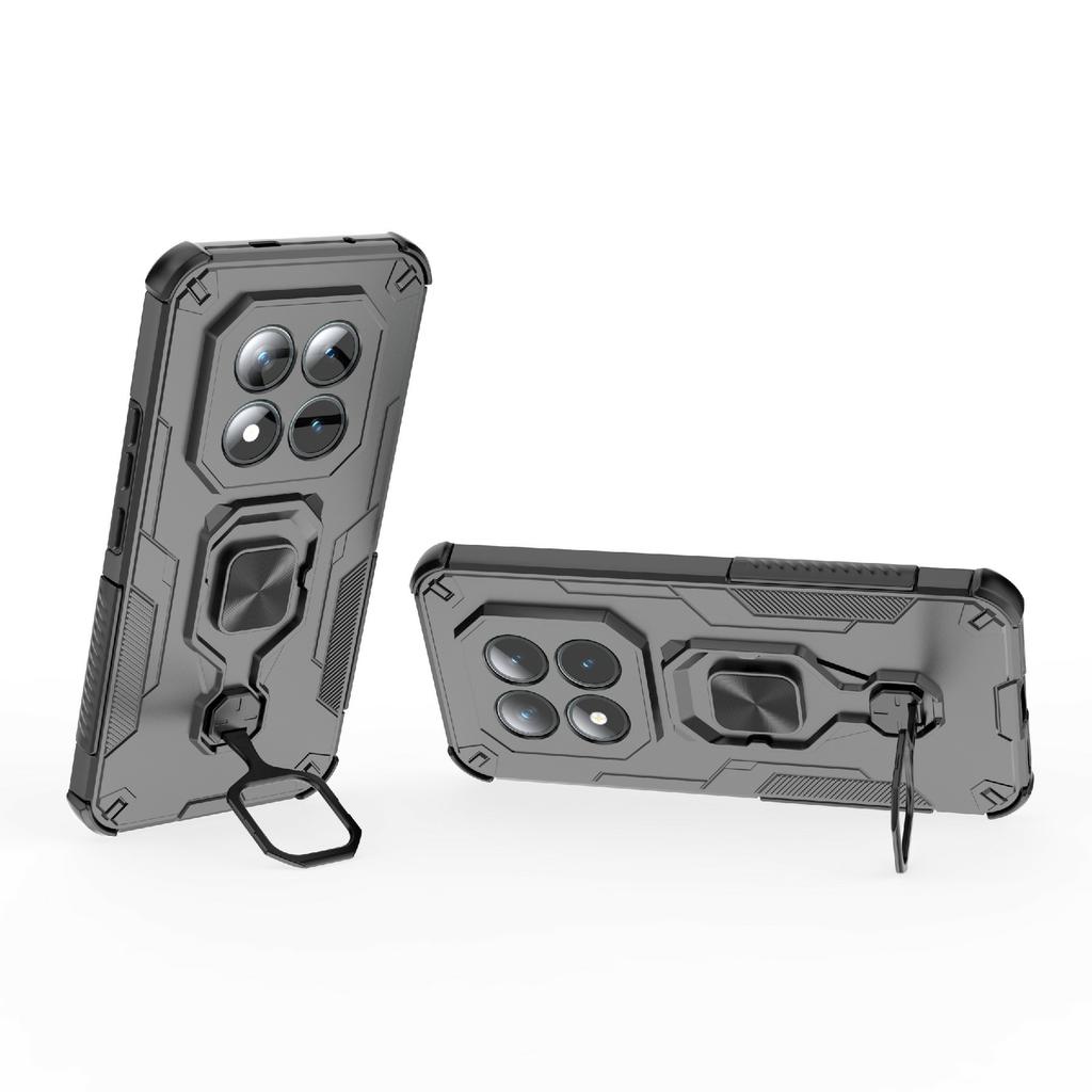 Dla Xiaomi Poco M8 Pro 5G/Redmi Note 15 Pro+ 5G (Światowy) Etui Obrotowy Pierścień Podpórka PC + TPU Odporne na Wstrząsy Pokrowiec na Telefon