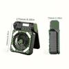 4 Speeds Wind Outdoor Solar Fan 90-Degree Folding Portable Tent Fan Folding Ventilador  Tent Use