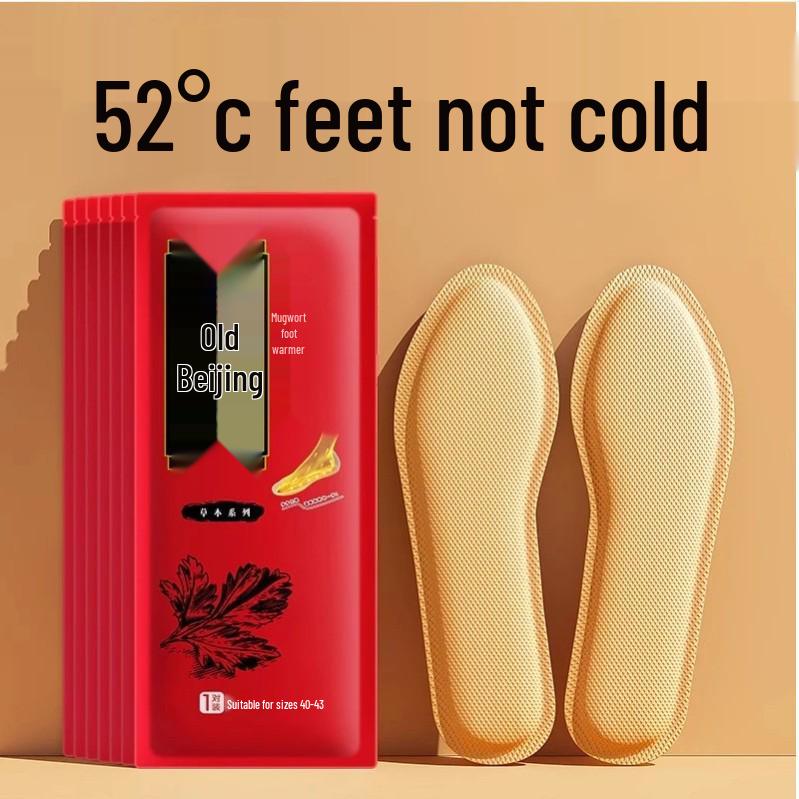 Disposable Self-Heating Mugwort Insoles for Winter
