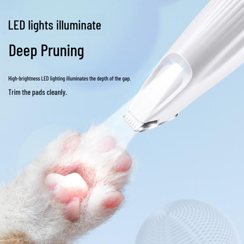 LED Pet Foot Hair Trimmer for Dogs and Cats