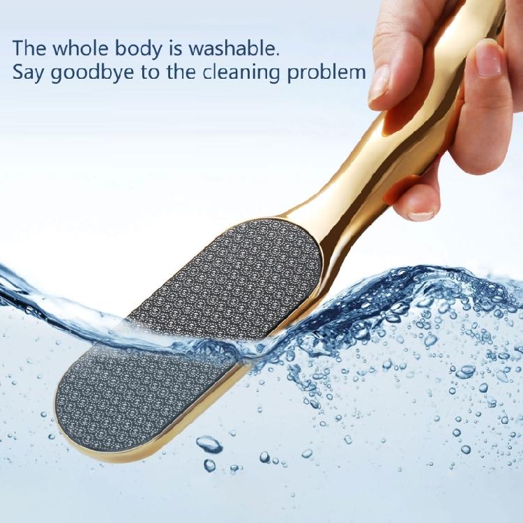 Hautentferner Glasfußfeile, Fußschrubber entfernt harte und abgestorbene Haut, Hornhautentferner für Füße, Nass und Trocken