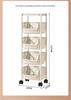 Multi-layer Kitchen Storage Rack: Multi-functional Vegetable, Fruit, and Snack Basket Trolley.