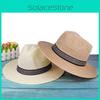 Vintage Summer Straw Hat With Uv Defense And Foldable Design For Travel
