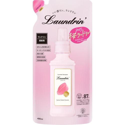 

Laundrin Fabric Softener, Sakura Cherry Blossom Scent, 2025 Refill, 480ml