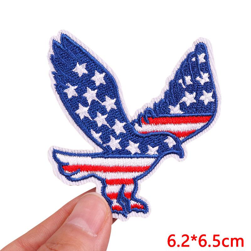 New America's 250th Anniversary Embroidered Patches DIY Iron On Patches For Clothing Statue Of Liberty Flag Eagle Patch Armband