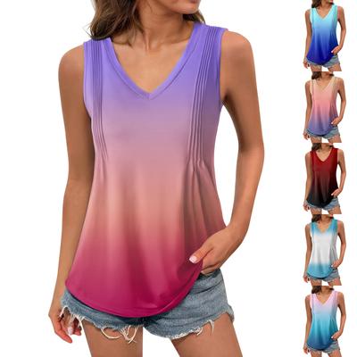 Tanktop für Damen und Mädchen, einfarbig, lässiges Oberteil, Tanktops für Damen, lockere Passform, ärmellose Tops, fließend