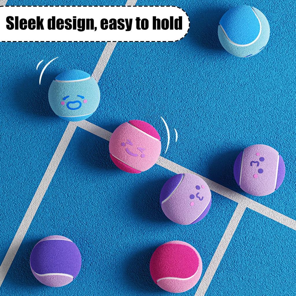 6 ks tenisových míčků pro psy, Interaktivní hračky pro psy, Odolné gumové tenisové míčky odolné proti okusování, Hračky pro štěňata na doma i ven