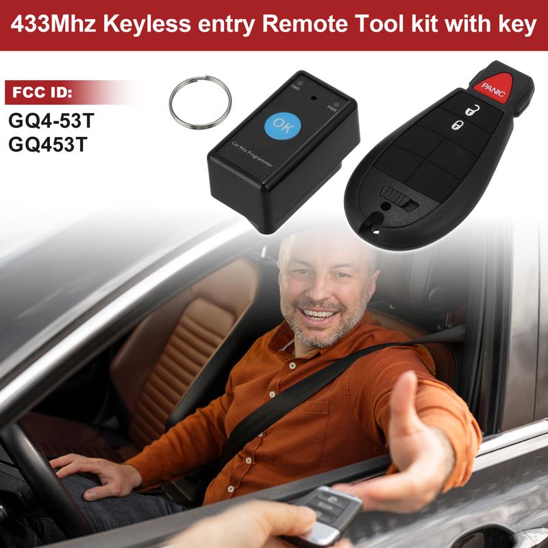 X Autohaux GQ453T Бесключевой Пульт Дистанционного Управления Ключ Инструмент для Самостоятельной Настройки для Ram 1500 3500 13-17