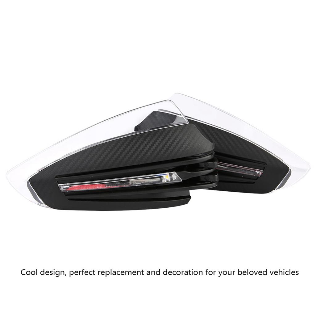 2pcs 78" Universal Motorcycle Hand Guards LED Turn Signal DRL Indicator Protector