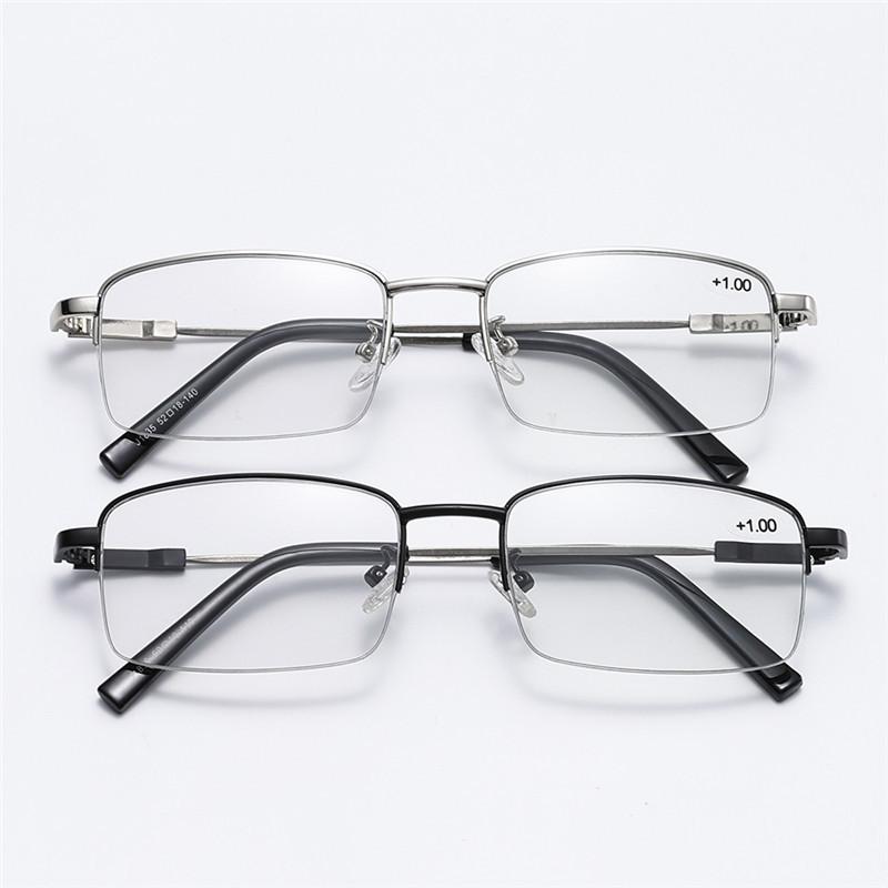 Color-Changing Multi-Focus Reading Glasses Far And Near Anti-Blue Light Middle-Aged And Elderly Business Reading Glasses