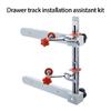 Multifunctional Cabinet Slide Jig Tool with Extendable Rail & Not Slip Grips Positioning Tool for Precise Alignment