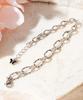 Surgical Mix Chain Butterfly Charm Bracelet (PLT-BR-003_SV)
