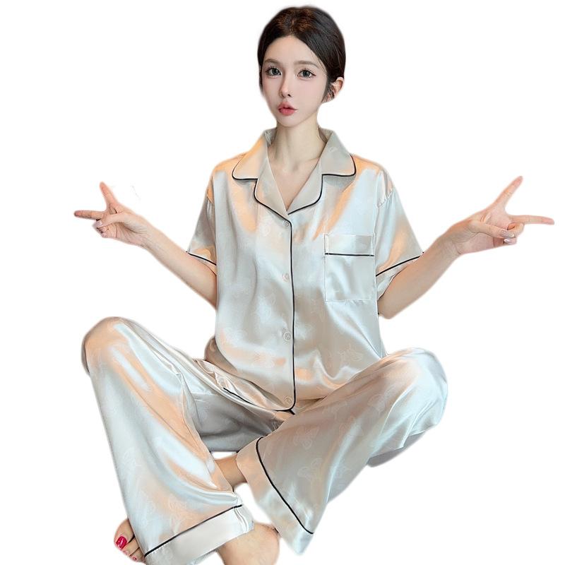 Pure Desire For High-End Women'S Short-Sleeved Trousers Can Be Worn Outside, Loose And Comfortable Temperament Pajamas And Loungewear