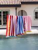 Wikeunain Fast-Absorbing Swim Play Line Beach Towel _ Pink