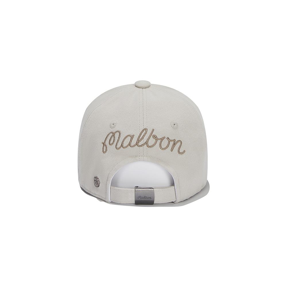 MALBON GOLF New Malbon Basic Bucket Ball Cap Light Gray