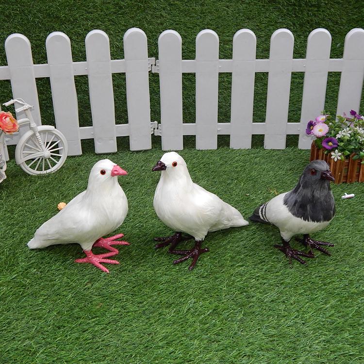 Realistic Pigeon Ornaments: Fake Pigeon Dolls, Wedding Decor, Animal Models, Peace Bird Props