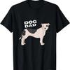 Black & White American Pit Bull Terrier Dog Dad Man T-Shirt