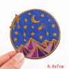 HOT MAM SUMMER Patch Outdoor Scenery Embroidered Patches For Clothes Iron On Patches For Clothing Backpack Embroidery Badges DIY