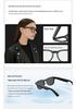 X01 HeyCyan 800W Anti-shake Smart Glasses with Bluetooth Calls, AI Voice, and Charging Case.