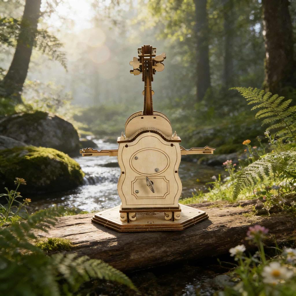 Cello 3D Wooden Puzzle Miniature : The Perfect Holiday Present Ideal Ideal for Halloween Christmas Plus Birthdays