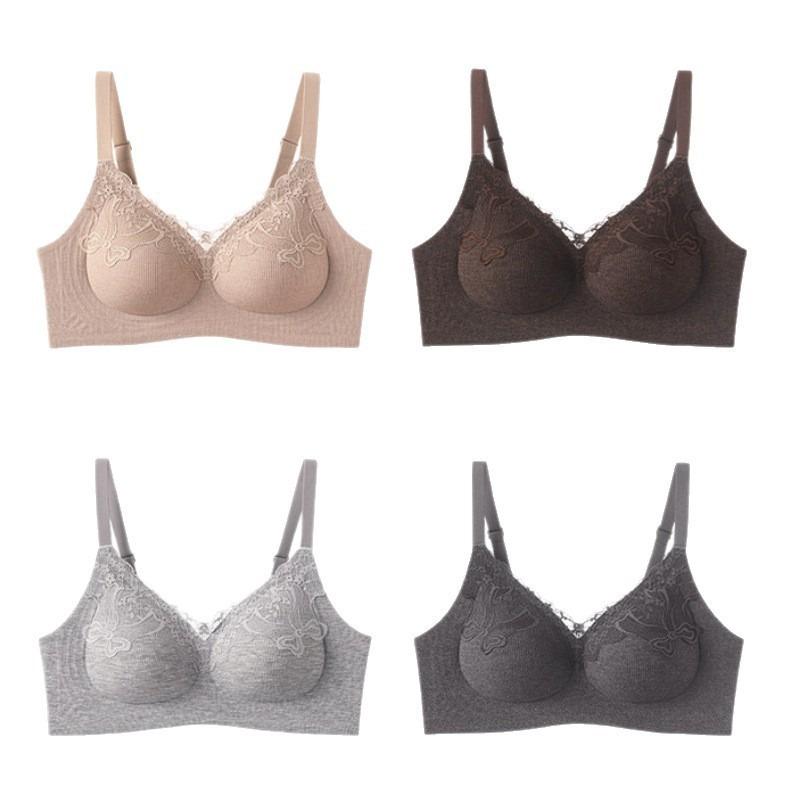 Women S Lace Push Up Bra Seamless Backless Underwire Free For Small Chest