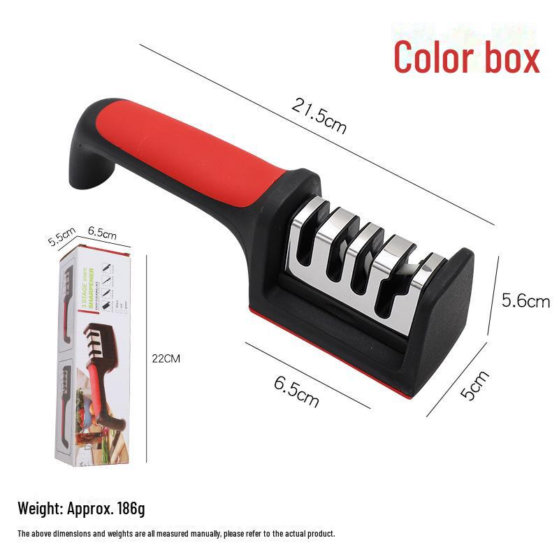 Portable Multi-Functional Diamond Sharpener: 4-in-1 Design for Outdoor Use, Featuring Tungsten and Ceramic for Scissors and Fine Grinding.