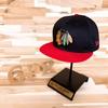[USED] New Era X Blackhawks Indians Team Logo Cap, Black X Red