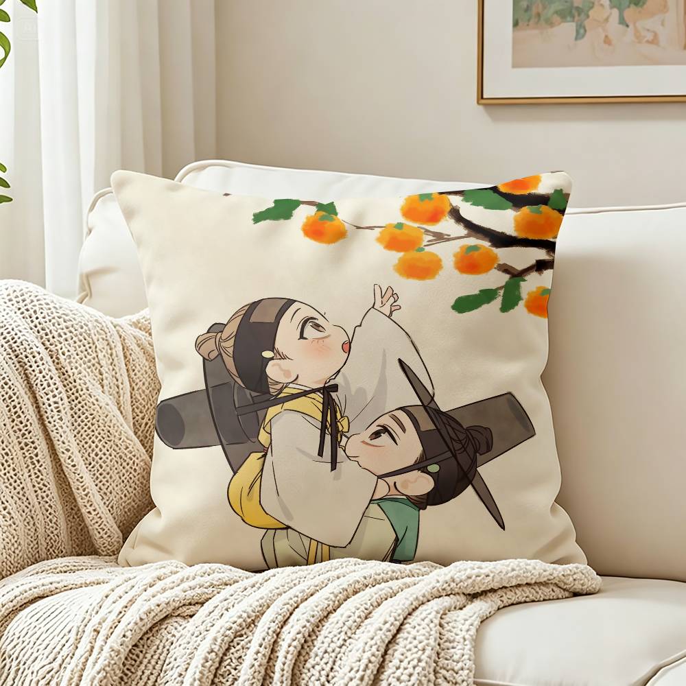 Manhwa Alpha Trauma Omega Complex Customizable Square Cushion Cover Double Sided Print Pillow Case