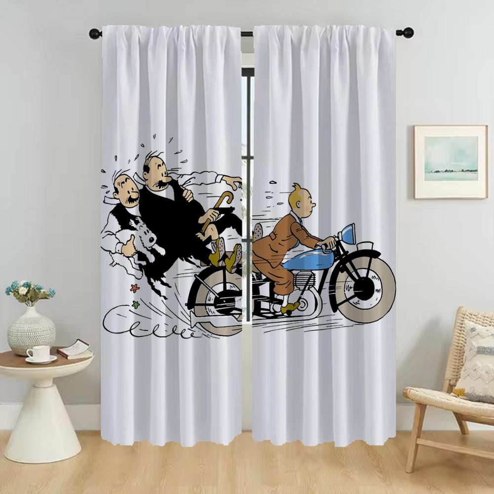 

Window Curtain for Room 2 Panel Tin-tines Curtains Child Room Tulle for Bedroom Shades Partition Home Interior Curtains Living W50xH70cmx2pcs-CL