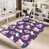 1PC Unicorn Donut Non-Slip Floor Carpet Compatible for Office&Living Room&Bedroom&Dining Room - Flat-Weave Machine-O403