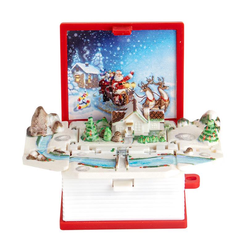 3D Mini Faltbuch Schlüsselanhänger Kinder Kinderspielzeug Angst Stressabbau Schloss Spielzeug Geburtstags Schmuck Geschenk Auto Schlüsselanhänger Schlüsselanhänger