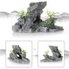 Aquarium Decoration Simulation Rockery Fish Tank Landscaping Stone Ornament Artificial Resin Mountain Fish Hiding Cave Stone Decor