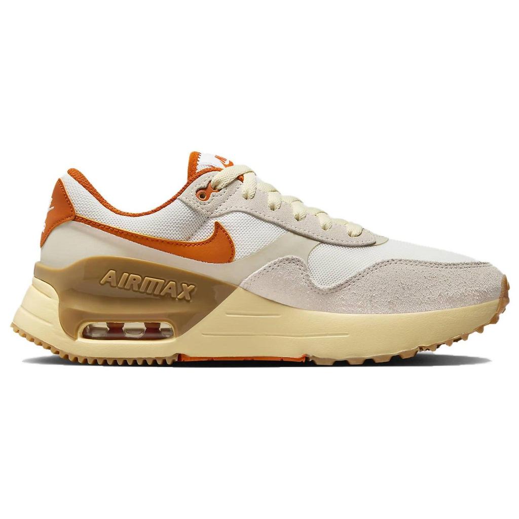 Nike Air Max Systm Retro Comfortable Versatile Fabric Leather Durable Low-Top Air Cushion Casual Running Shoes Women Sneaker Yellow FQ8106-133