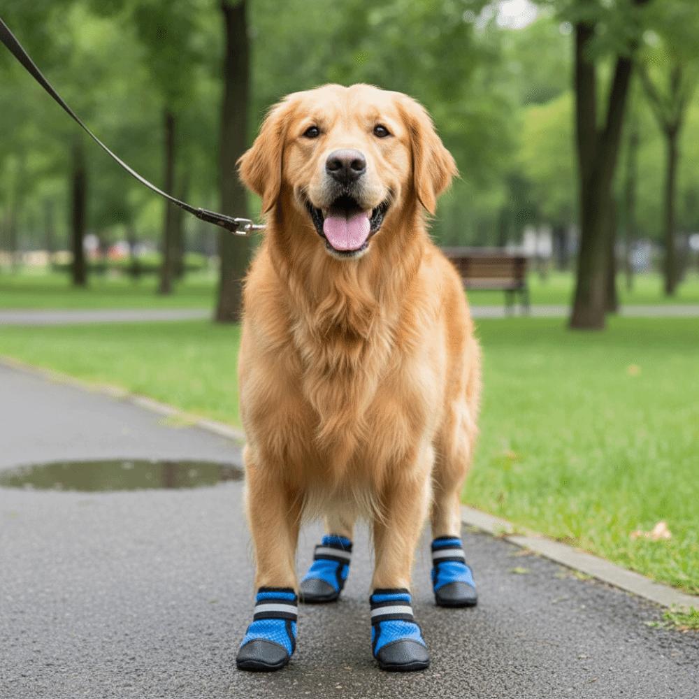 4 pcs/set Anti-slip Pet Shoe Cover Soft Sole Dog Walking Boots Puppy Feet Cover Running Activities