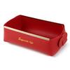 Nordic Leather Desktop Storage Box PU Foldable Grory Basket Household Di Tray Cosmetic Coins Organizer Decorative Plate