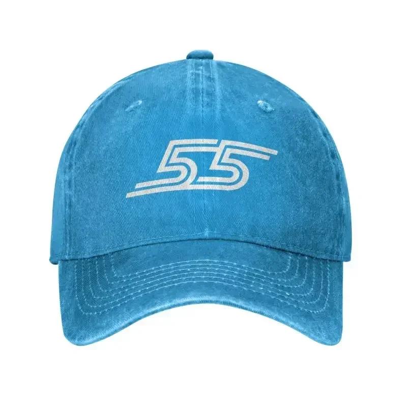 Custom Cotton Carlos Sainz 55 Formula Racing Driver Baseball Cap Women Men Breathable Dad Hat Streetwear
