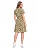 Women's Mini Dress with Envelope Neckline and Tie, Feminine MORAJ M PATT 2
