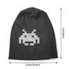Retro Game Skullies Beanies Caps Space Invaders Black Knitted Hat Winter Warm Bonnet Hats Men Womens Street Ski Cap