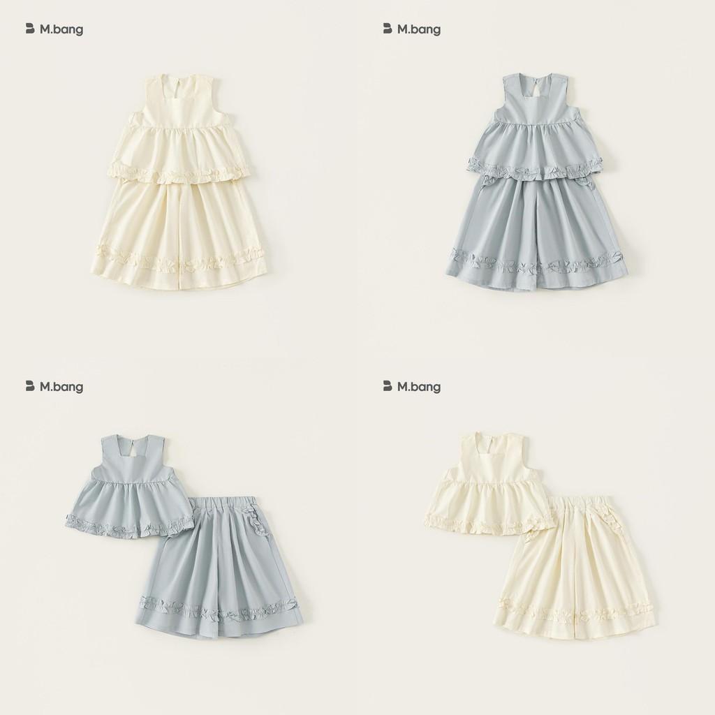 Girl Summer Kids Twopiece Set Cotton Sleeveless Top With Lace Pants For Children Ages 3 To 8