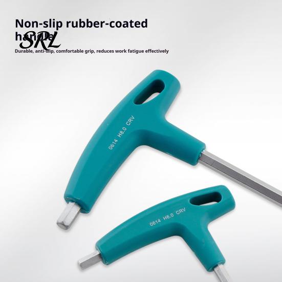 Llave Allen de Mango en T para Acceso a Espacios Estrechos, Herramienta Profesional de Acero CR-V con Eje Extendido para Reparación de Automóviles y Bicicletas y Mantenimiento Mecánico Ergonómica