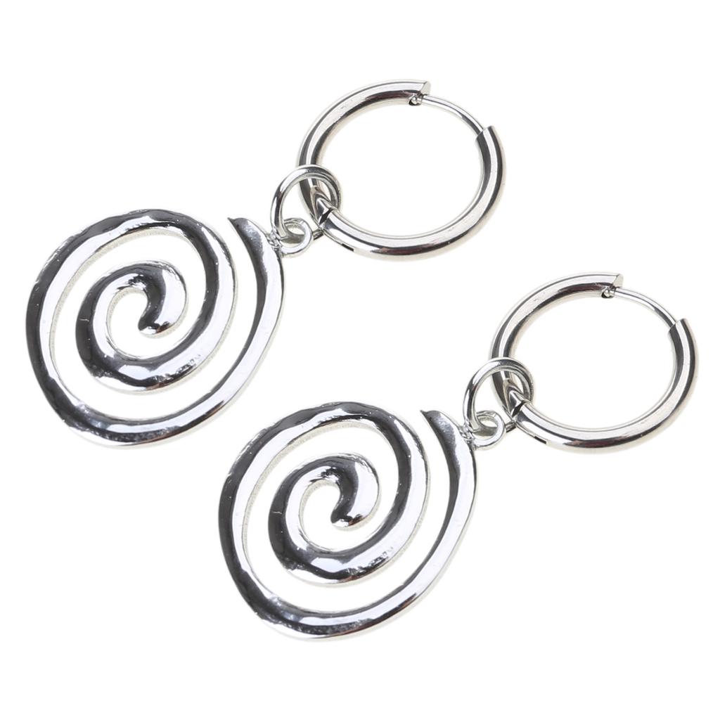 Trendy Stainless Steel Irregular Shape Earrings Individualized Geometric Ear Pendant Statement Ear Jewelry for Women